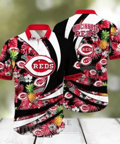 Cincinnati Reds MLB Flower Full Printing Hawaiian Shirt