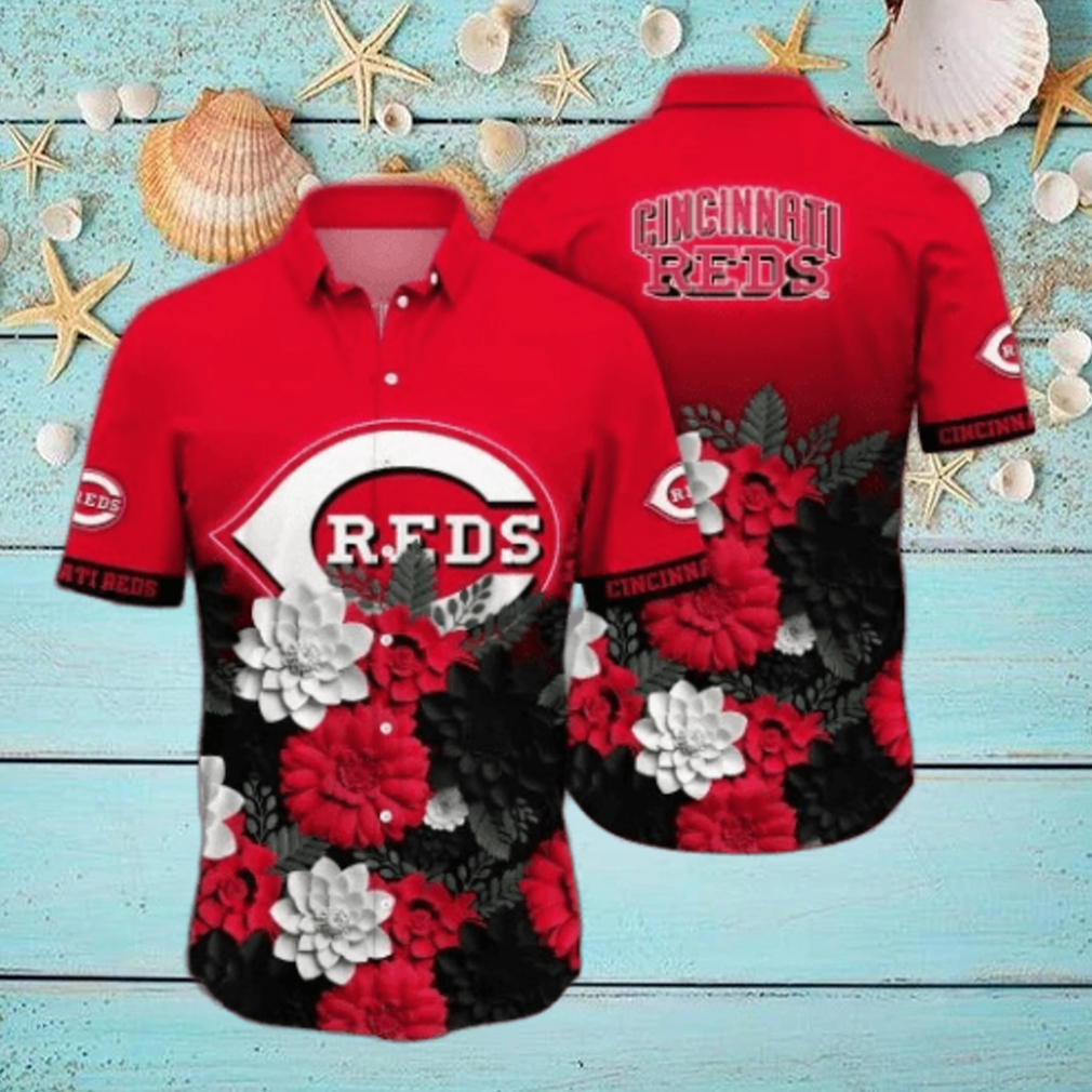 Cincinnati Reds MLB Flower Hawaii Shirt And Tshirt For Fans Cincinnati Reds MLB Flower Hawaii Shirt And Tshirt For Fans