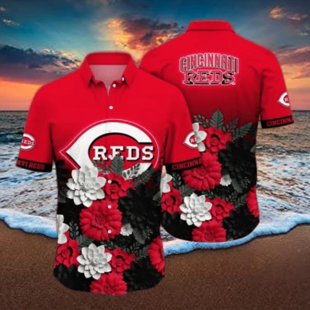 Cincinnati Reds MLB Flower Hawaii Shirt And Tshirt For Fans Cincinnati Reds MLB Flower Hawaii Shirt And Tshirt For Fans