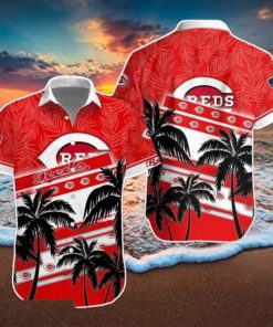 Cincinnati Reds MLB Hawaiian Shirt Palm Trees Pattern New Design For Fans