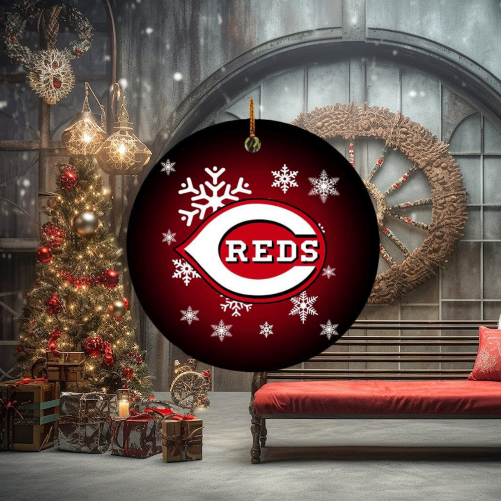 Cincinnati Reds MLB Xmas Gifts For Fan Christmas Tree Decorations Ornament Cincinnati Reds MLB Xmas Gifts For Fan Christmas Tree Decorations Ornament