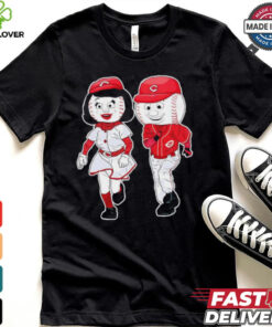 Cincinnati Reds Rosie red mascot couple shirt