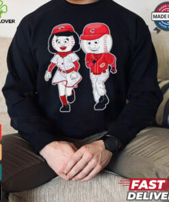 Cincinnati Reds Rosie red mascot couple shirt