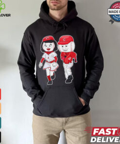Cincinnati Reds Rosie red mascot couple shirt