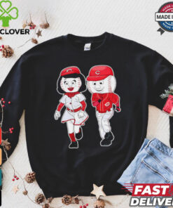 Cincinnati Reds Rosie red mascot couple shirt