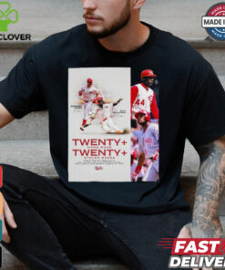 Cincinnati Reds Spencer Steer Elly De La Cruz Twenty Home Runs Twenty Stolen Bases Signatures Poster t shirt
