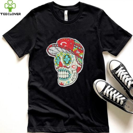 Cincinnati Reds Sugar Skulls T Shirt