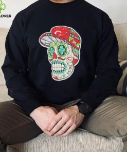 Cincinnati Reds Sugar Skulls T Shirt