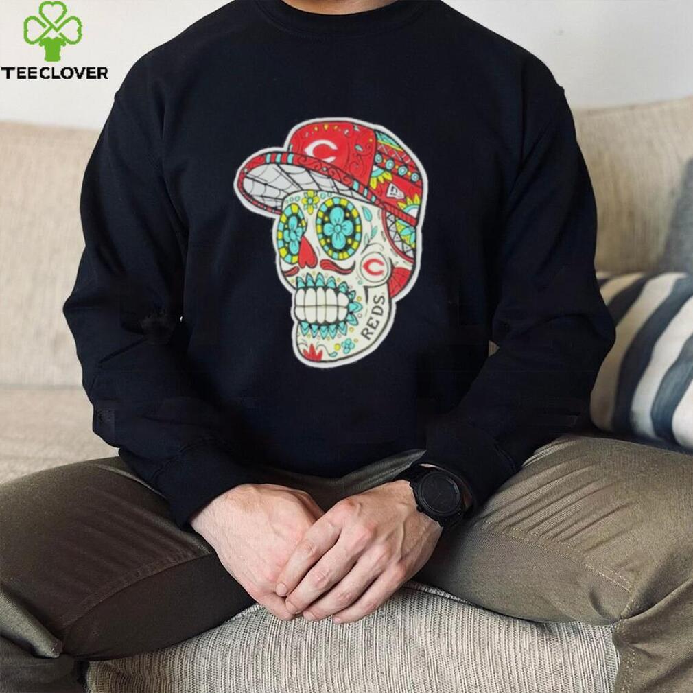 Cincinnati Reds Sugar Skulls T Shirt Cincinnati Reds Sugar Skulls T Shirt