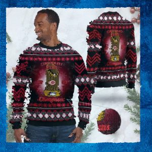 Cincinnati Reds World Series Champions MLB Cup Ugly Christmas Sweater Sweatshirt Party