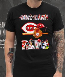 Cincinnati Reds baseball players text logo hoodie, sweater, longsleeve, shirt v-neck, t-shirt