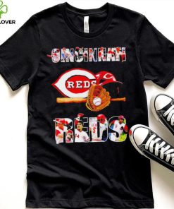 Cincinnati Reds baseball players text logo hoodie, sweater, longsleeve, shirt v-neck, t-shirt