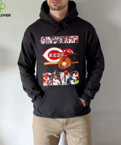 Cincinnati Reds baseball players text logo hoodie, sweater, longsleeve, shirt v-neck, t-shirt