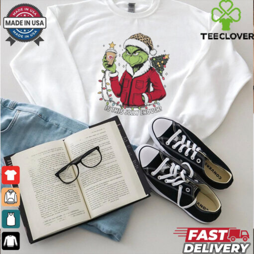 Cincinnati Reds x Santa Grinch Is This Jolly Enough Merry Christmas Shirt