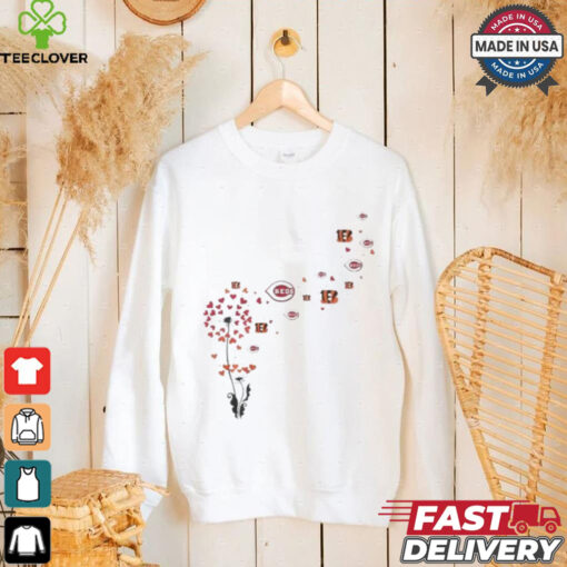 Cincinnati Sports Teams Floral Dandelion Shirt