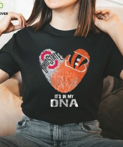 Cincinnati bengals And Ohio State Buckeyes Heart It’s In My DNA Shirt 2 Cincinnati bengals And Ohio State Buckeyes Heart It’s In My DNA Shirt