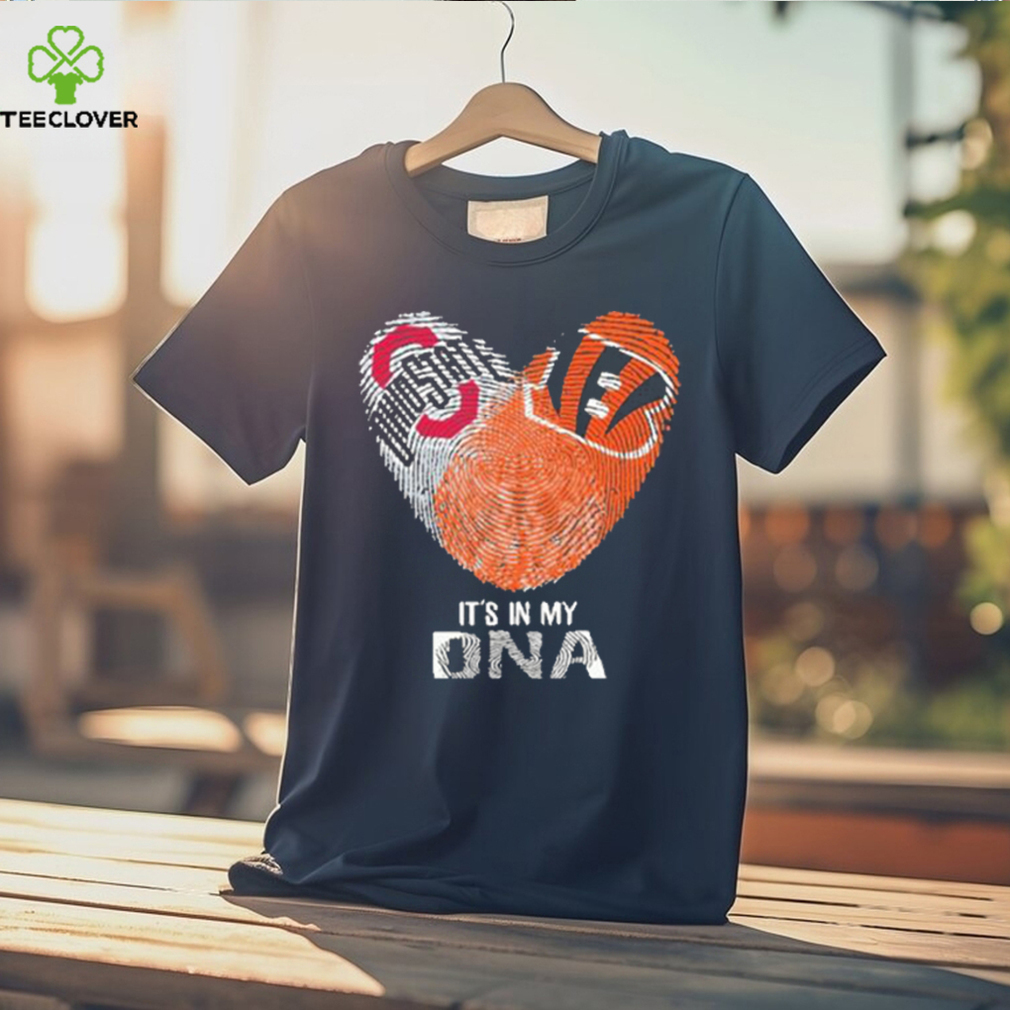 Cincinnati Bengals And Ohio State Buckeyes Heart It's In My DNA Shirt,  hoodie, sweater, long sleeve and tank top