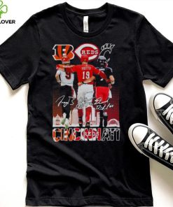 Cincinnati sport team, Burrow Bengals, Votto Reds and Rider Bearcats signatures hoodie, sweater, longsleeve, shirt v-neck, t-shirt