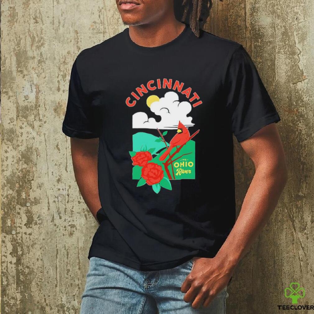 Cincinnati the Ohio river cardinal T shirt Cincinnati the Ohio river cardinal T shirt