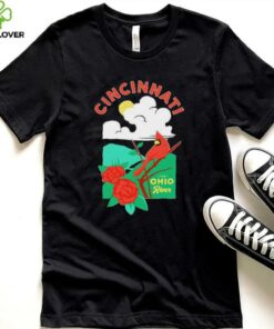 Cincinnati the Ohio river cardinal T shirt