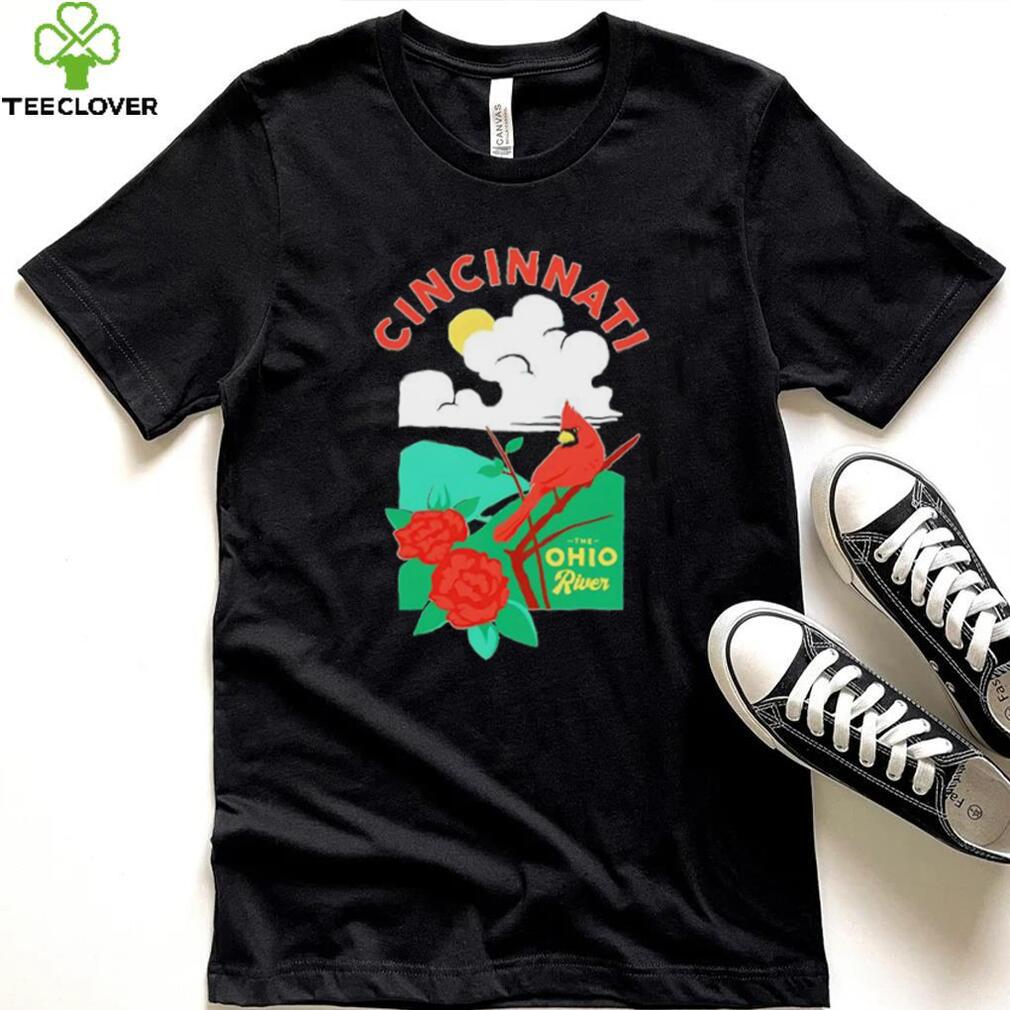 Cincinnati the Ohio river cardinal T shirt Cincinnati the Ohio river cardinal T shirt