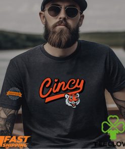 Cincy Football Tiger Script Shirt