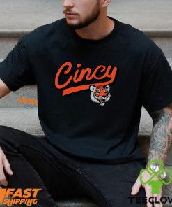 Cincy Football Tiger Script Shirt