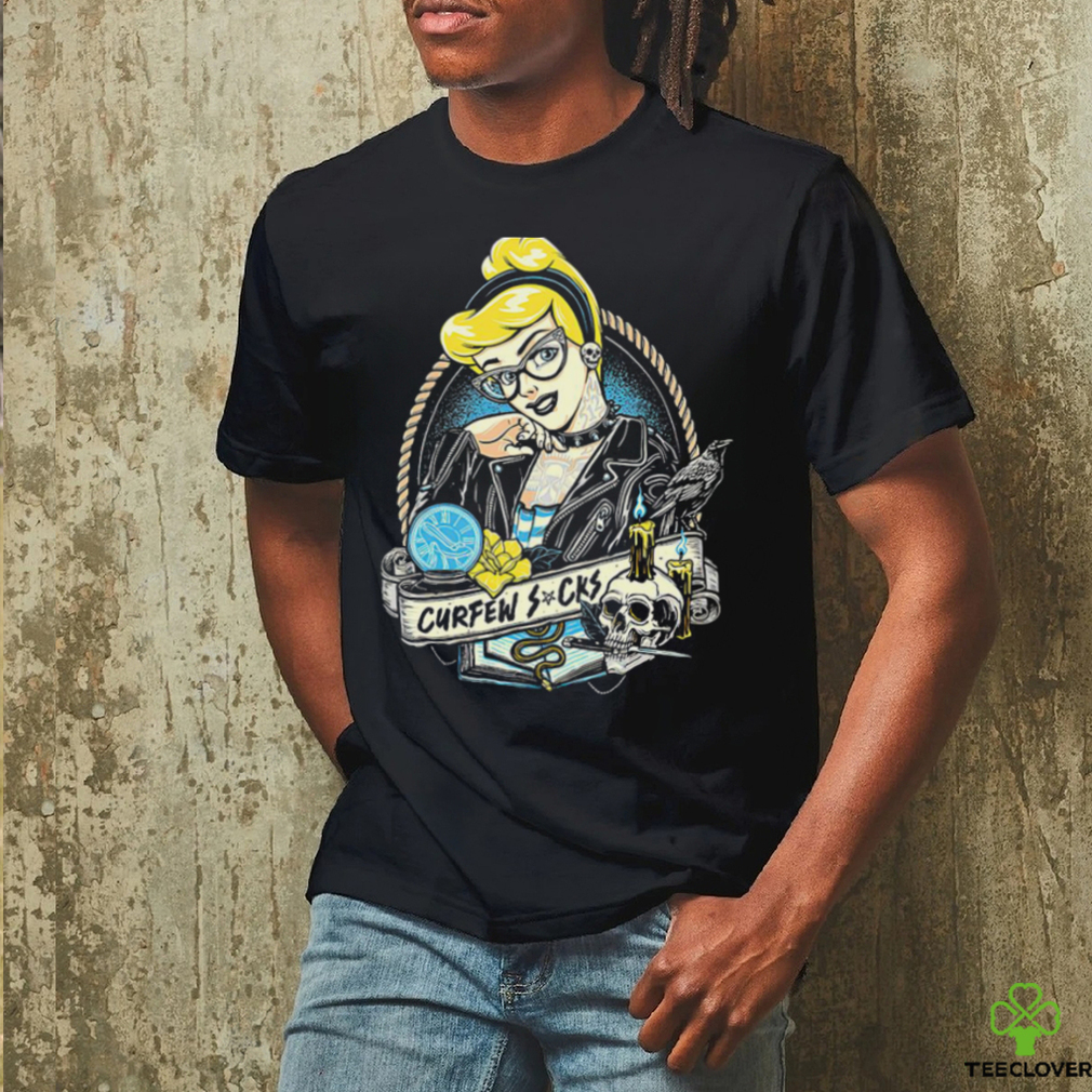Cinderella tattoo Curfew Sucks cartoon shirt Cinderella tattoo Curfew Sucks cartoon shirt
