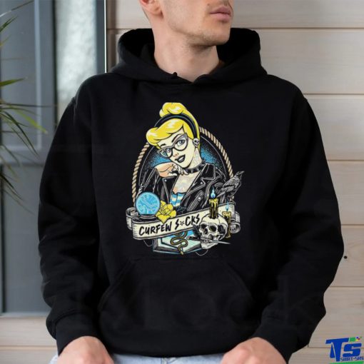Cinderella tattoo Curfew Sucks cartoon shirt
