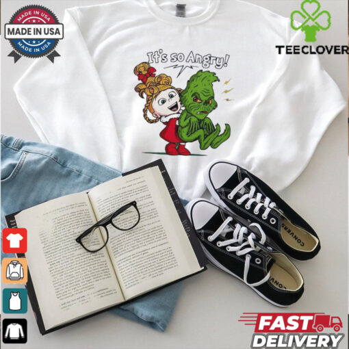 Cindy Lou Who and Grinch it’s so angry Merry Christmas shirt