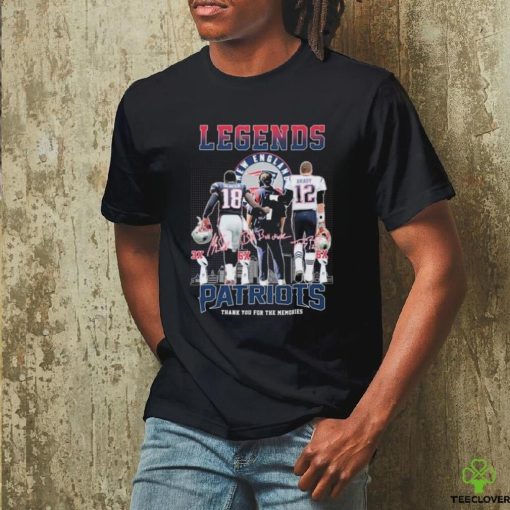 City Bill Belichick, Tom Brady And Matthew Slater Legends New England Patriots Thank You For The Memories Signatures Shirt