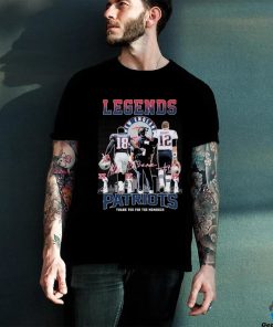 City Bill Belichick, Tom Brady And Matthew Slater Legends New England Patriots Thank You For The Memories Signatures Shirt