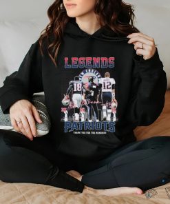 City Bill Belichick, Tom Brady And Matthew Slater Legends New England Patriots Thank You For The Memories Signatures Shirt