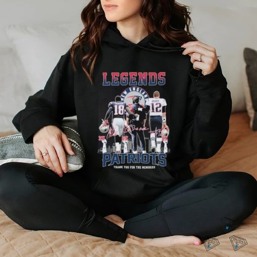 City Bill Belichick, Tom Brady And Matthew Slater Legends New England Patriots Thank You For The Memories Signatures Shirt