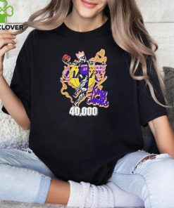 City Of Angels Los Angeles Lakers King Skull James Congratulations LeBron James Reach 40K Career Points Shirt