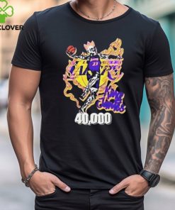 City Of Angels Los Angeles Lakers King Skull James Congratulations LeBron James Reach 40K Career Points Shirt