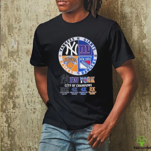 City Of Champions New York Sports Teams Logo Shirt