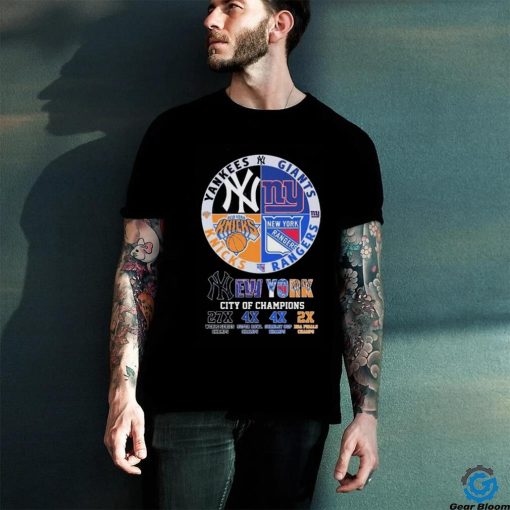 City Of Champions New York Sports Teams Logo Shirt