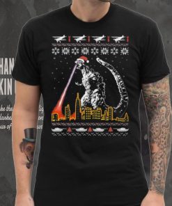 City Santa Godzilla Ugly Christmas Shirt