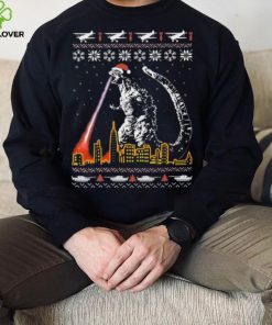 City Santa Godzilla Ugly Christmas Shirt