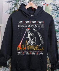 City Santa Godzilla Ugly Christmas Shirt