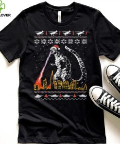 City Santa Godzilla Ugly Christmas Shirt