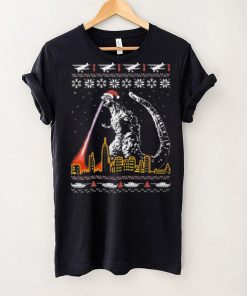 City Santa Godzilla Ugly Christmas Shirt