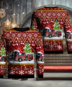 City of Madison Fire Department AOP Sweater Christmas Gift Sweater