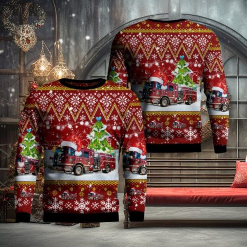 City of Madison Fire Department AOP Sweater Christmas Gift Sweater