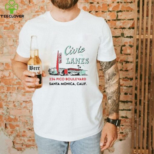 Civic Lanes 234 Pico Boulevard Santa Monica CA shirt