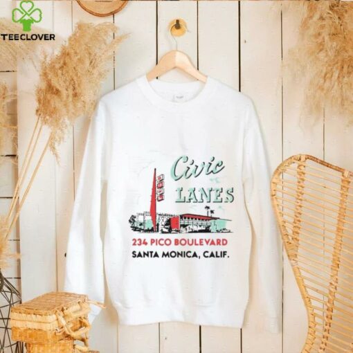 Civic Lanes 234 Pico Boulevard Santa Monica CA shirt