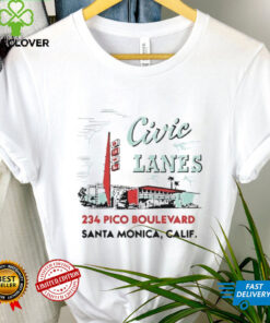 Civic Lanes 234 Pico Boulevard Santa Monica Calif shirt