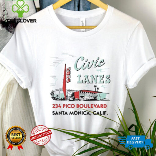 Civic Lanes 234 Pico Boulevard Santa Monica Calif shirt