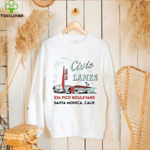Civic Lanes 234 Pico Boulevard Santa Monica Calif shirt